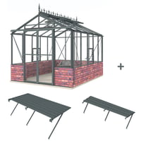 Royale 8ft6 x 10ft8 Anthracite **DWARF WALL** *Ultimate Package*